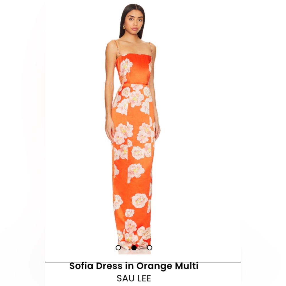 Sofia Dress in Orange Multi by Sau Lee